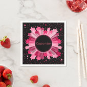 Shades of Red Starburst Party Napkins Servetten (Insitu)