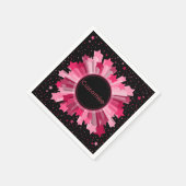 Shades of Red Starburst Party Napkins Servetten (Hoek)