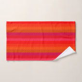 Shades of Red Stripes Texture Kijk Bad Handdoek (Handdoek)