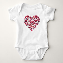 SHADES OF RED VALENTINE LOVE HEARTS ROMPER