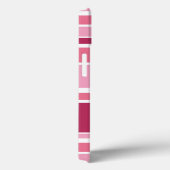 Shades of roze strepen Hoesje-Mate iPhone case (Achterkant / Rechts)