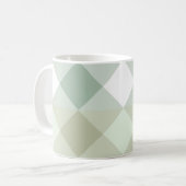 Shades of Sage Geometric Coffee Mok (Voorkant links)
