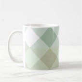 Shades of Sage Geometric Coffee Mok (Links)