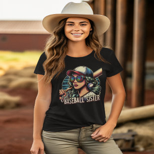 Shades of Strength Cool Baseball Sister T-shirt