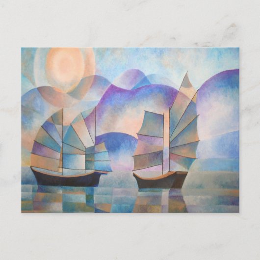 Shades of Tranquility Oriental Junks Briefkaart (Voorkant)