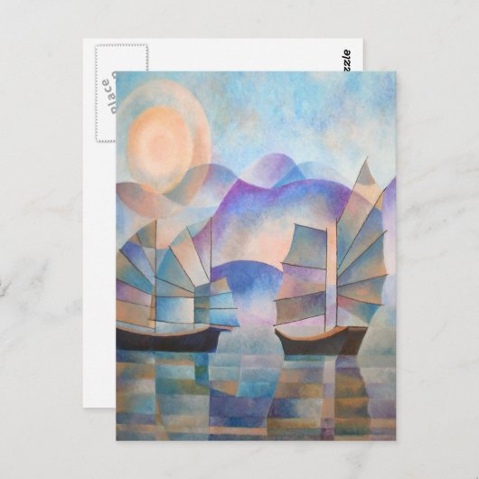 Shades of Tranquility Oriental Junks Briefkaart (Voorkant / Achterkant)