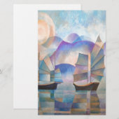 Shades of Tranquility Oriental Junks Briefpapier (Voorkant / Achterkant)