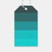 Shades of Turquoise Cadeaulabel (Voorkant)