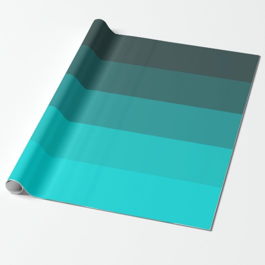 Shades of Turquoise Cadeaupapier (Uitgerold)
