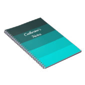 Shades of Turquoise Notitieboek (Rechterzijde)