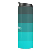 Shades of Turquoise Thermosbeker (Geroteerd rechts)