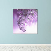 Shades of Violet Paarse Orchids Canvas Afdruk (Insitu (Houten vloer))