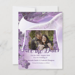 Shades of Violet Paarse Orchids Save The Date