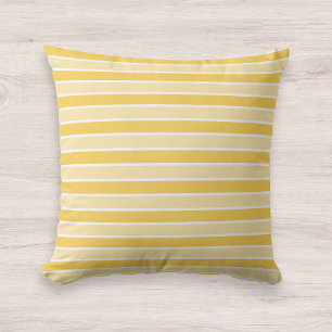 Shades of Yellow Stripes Pattern Kussen