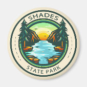 Shades State Park Indiana Badge Magneet (Voorkant)