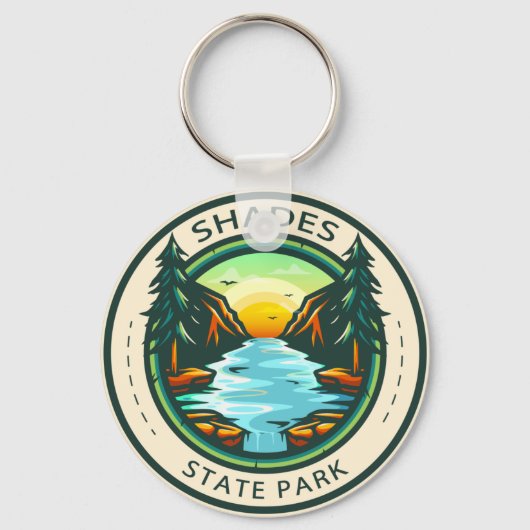Shades State Park Indiana Badge Sleutelhanger (Voorkant)