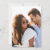 Shades- Sun Kust Photo Wedding Kaart (Achterkant)