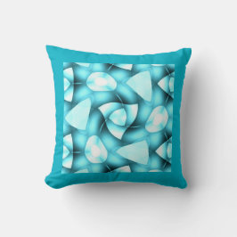 Shades van Aqua Twisted Geometrics Kussen