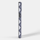 Shades van blauw grijs diamantpatroon Case-Mate iPhone case (Achterkant / Rechts)
