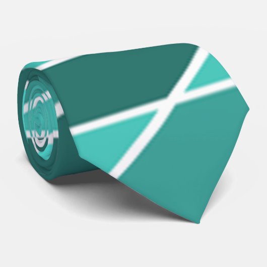 Shades van Blauwgroen Stropdas (Opgerold)