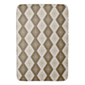 Shades van bruin diamantpatroon badmat (Voorkant Verticaal)