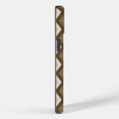 Shades van bruin diamantpatroon Case-Mate iPhone case (Achterkant / Rechts)