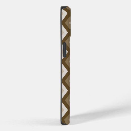 Shades van bruin diamantpatroon Case-Mate iPhone case (Achterkant / Rechts)