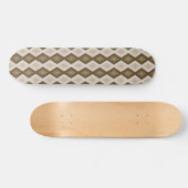 Shades van bruin diamantpatroon persoonlijk skateboard (Horizontaal)