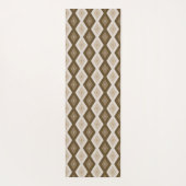 Shades van bruin diamantpatroon yogamat (Achterkant)