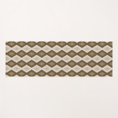 Shades van bruin diamantpatroon yogamat (Voorkant (horizontaal))