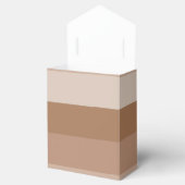 Shades van bruine strepen bedankdoosjes (Geopend)