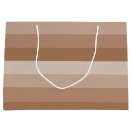 Shades van bruine strepen groot cadeauzakje
