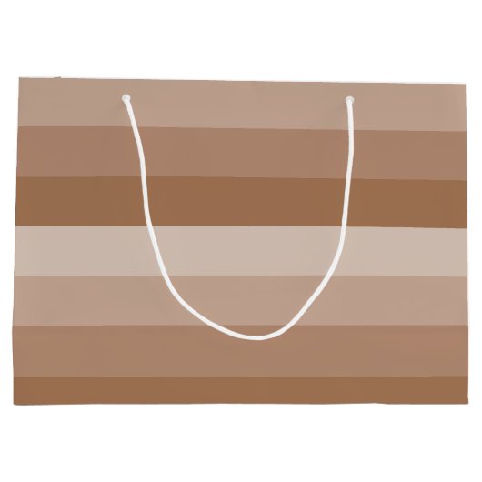 Shades van bruine strepen groot cadeauzakje (Achterkant)
