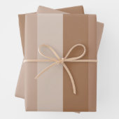 Shades van bruine strepen inpakpapier vel (In situ)