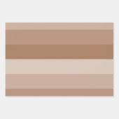 Shades van bruine strepen inpakpapier vel (Voorkant 3)