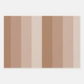 Shades van bruine strepen inpakpapier vel (Voorkant)