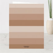 Shades van bruine strepen kaart (Achterkant)