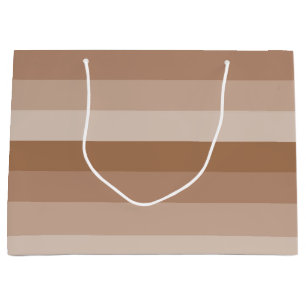 Shades van bruine strepen large cadeautasje