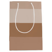 Shades van bruine strepen medium cadeauzakje (Voorkant)