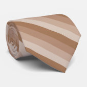Shades van bruine strepen stropdas (Opgerold)