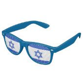 Shades van de Israëlische vlag Adult Party Retro Zonnebril (Gekanteld)