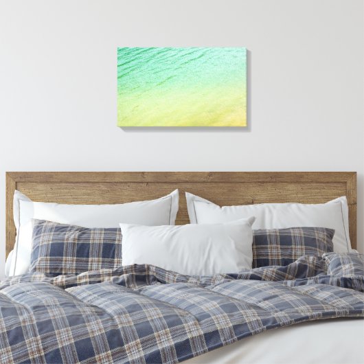 Shades van een meer canvas afdruk (Insitu (Slaapkamer))