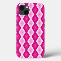 Shades van fuchsia diamantpatroon Hoesje-Mate iPho