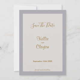 Shades van grijze omlijsting sparen de datum save the date