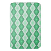 Shades van groen diamantpatroon badmat (Voorkant Verticaal)