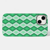 Shades van groen diamantpatroon Case-Mate iPhone case (Achterkant (horizontaal))
