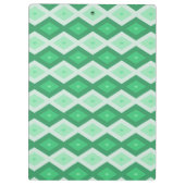 Shades van groen diamantpatroon klembord (Achterkant)
