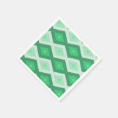 Shades van groen diamantpatroon servet (Hoek)