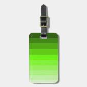 Shades van groene Bagagelabel met lederriem (Voorkant verticaal)