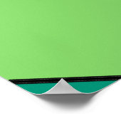 Shades van Groene Extra Grote Druk Poster (Hoek)